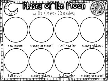 free printable oreo moon phases activity
