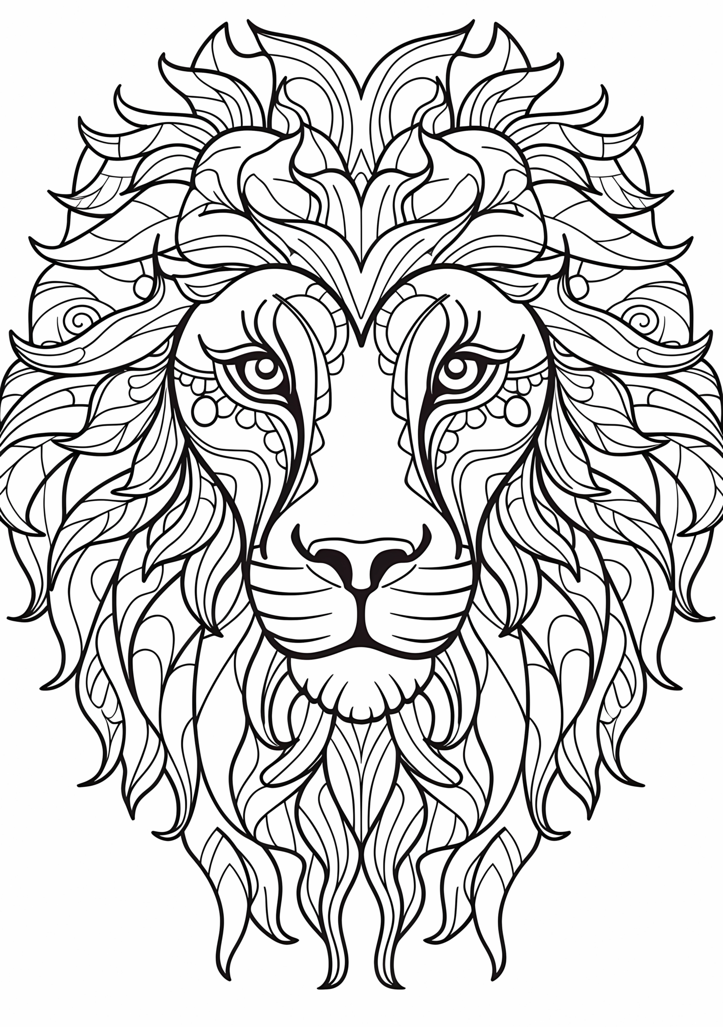 Ornamental Lion Mandala Coloring Pages 100 Free Coloring Pages
