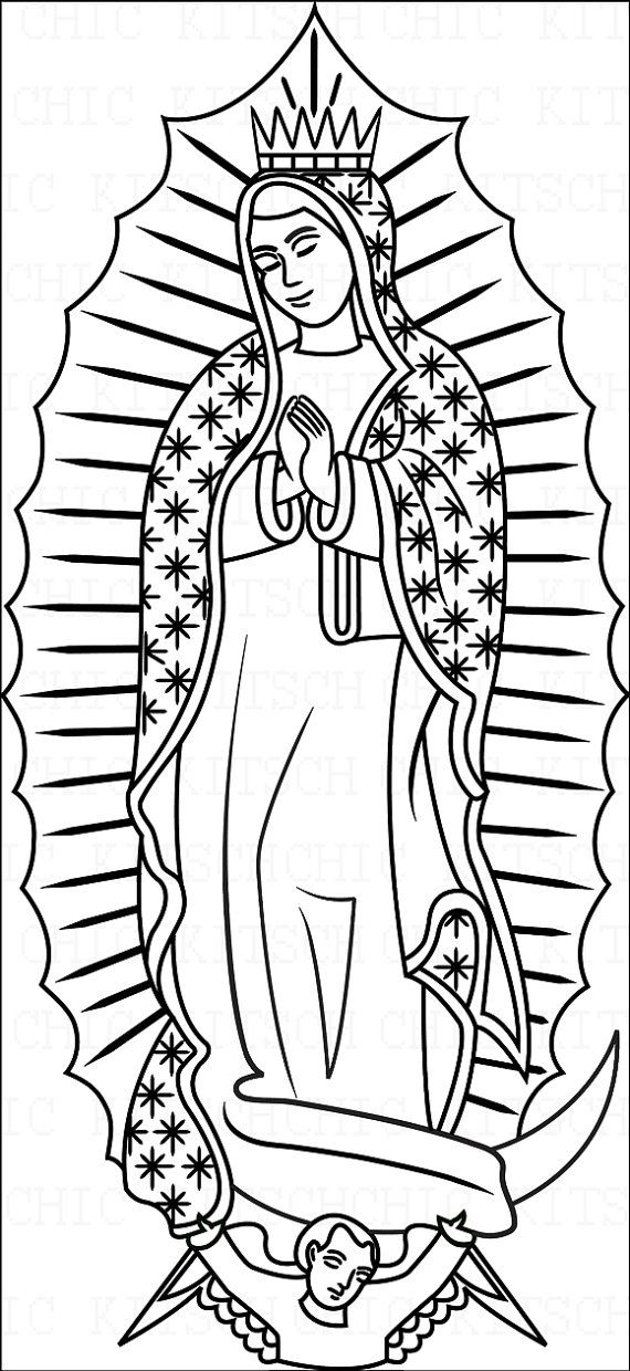 Our Lady Of Guadalupe Coloring Page
