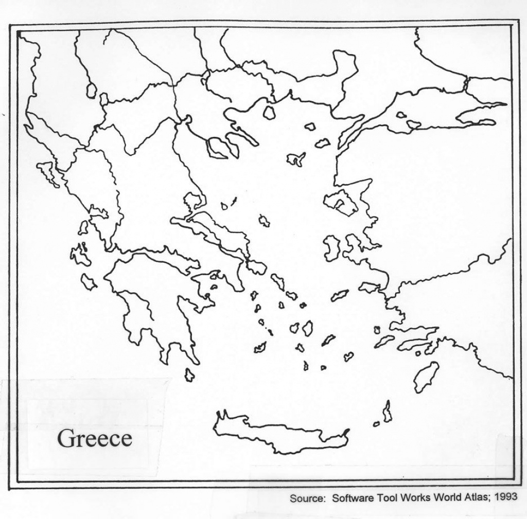 Outline Map Of Ancient Greece Printable Printable Maps