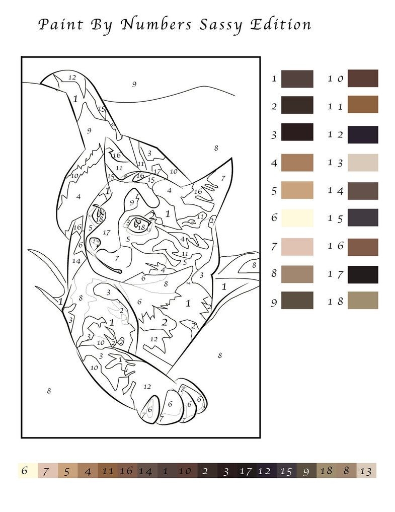 Paint With Numbers Printable