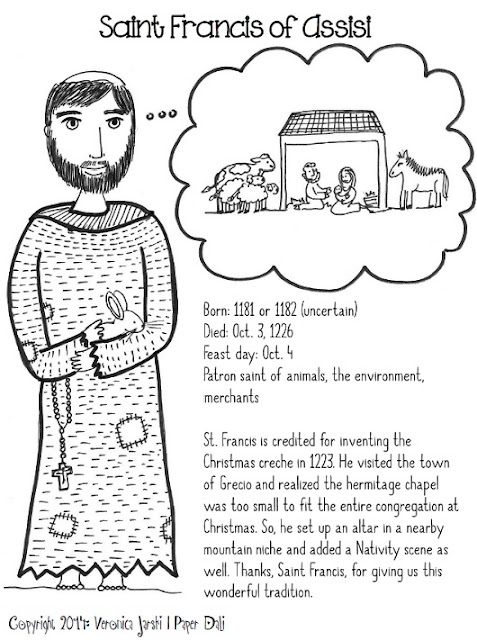 Paper Dali Saint Francis Of Assisi Coloring Page Free Printable 