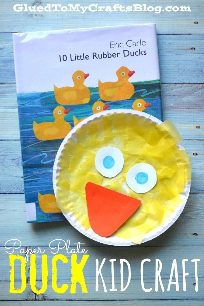 Paper Plate Duck Craft Template Printable Printable Free Templates