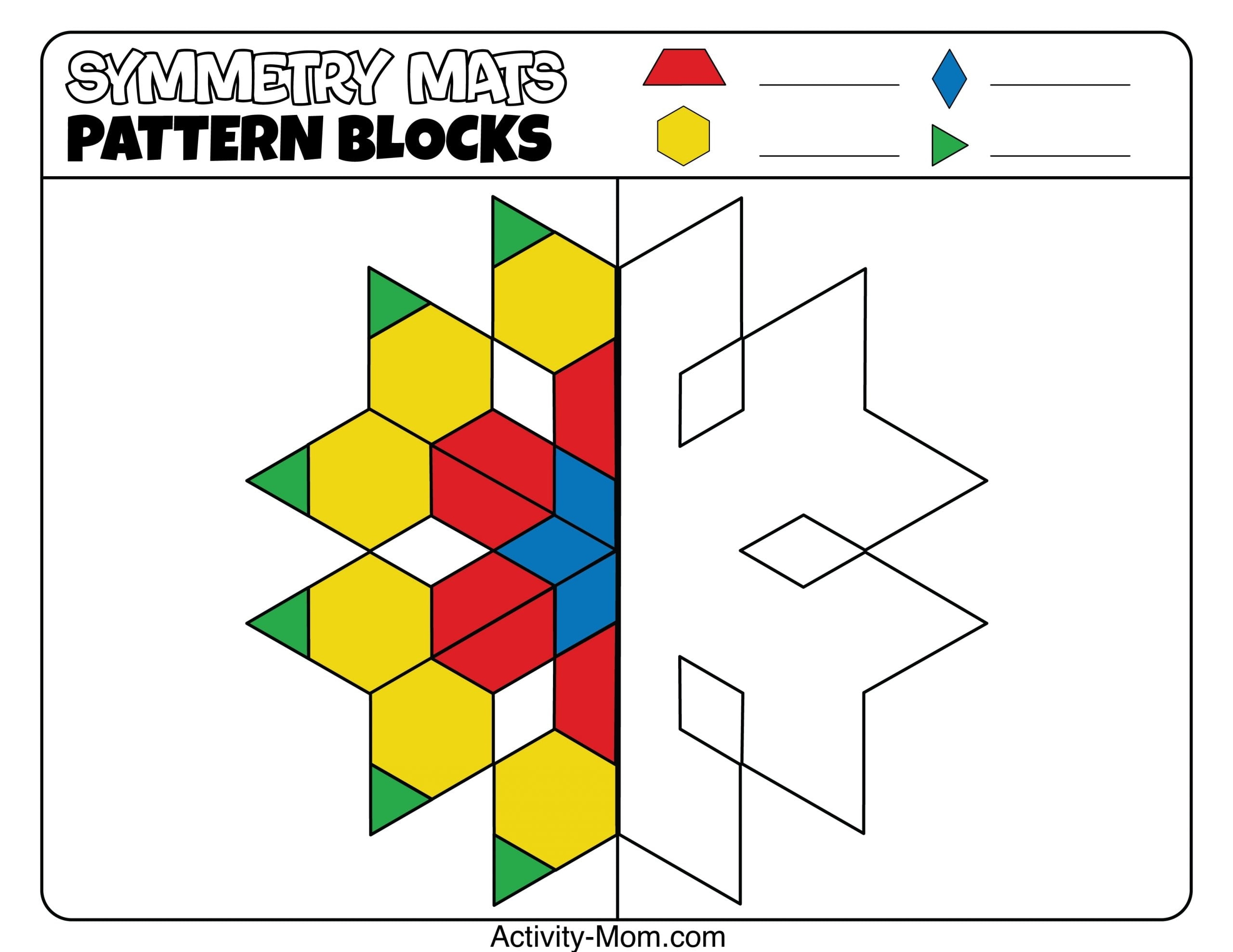 Pattern Block Printable Templates Free Printable