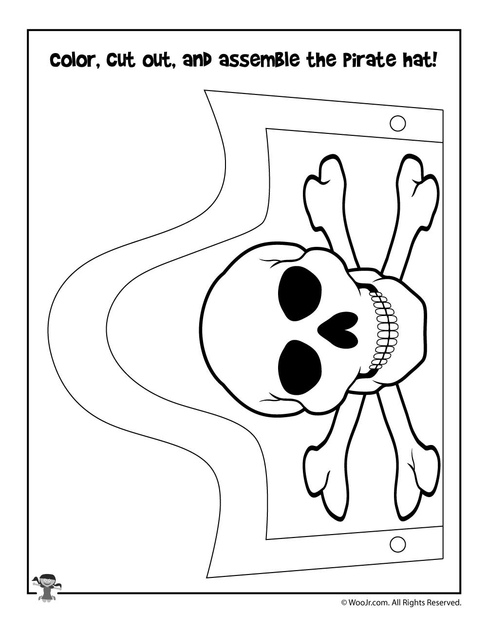 Pirate Hat Preschool Activity Page Woo Jr Kids Activities