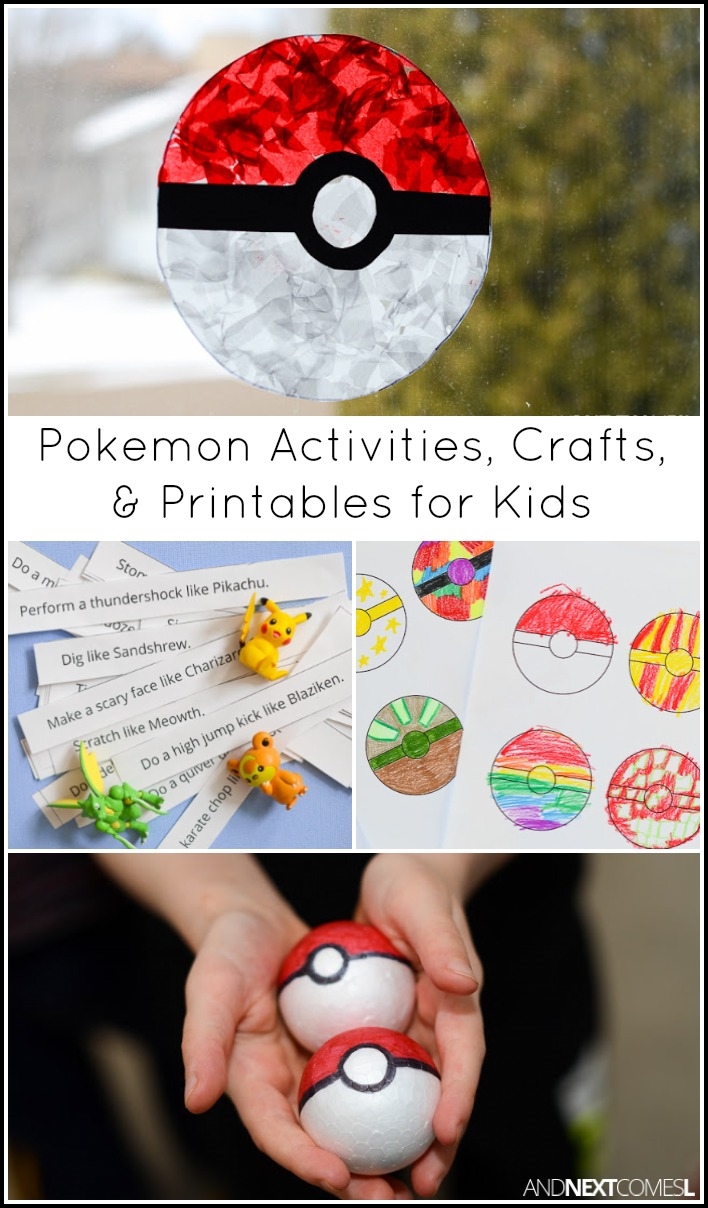 Pokemon Activities Crafts For Kids And Next Comes L