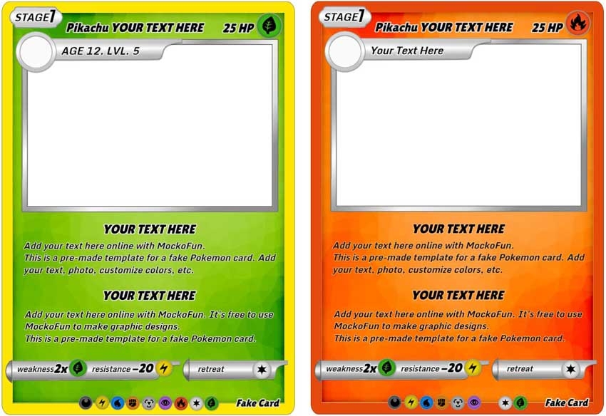 Pokemon Card Template Printable Printable Cards