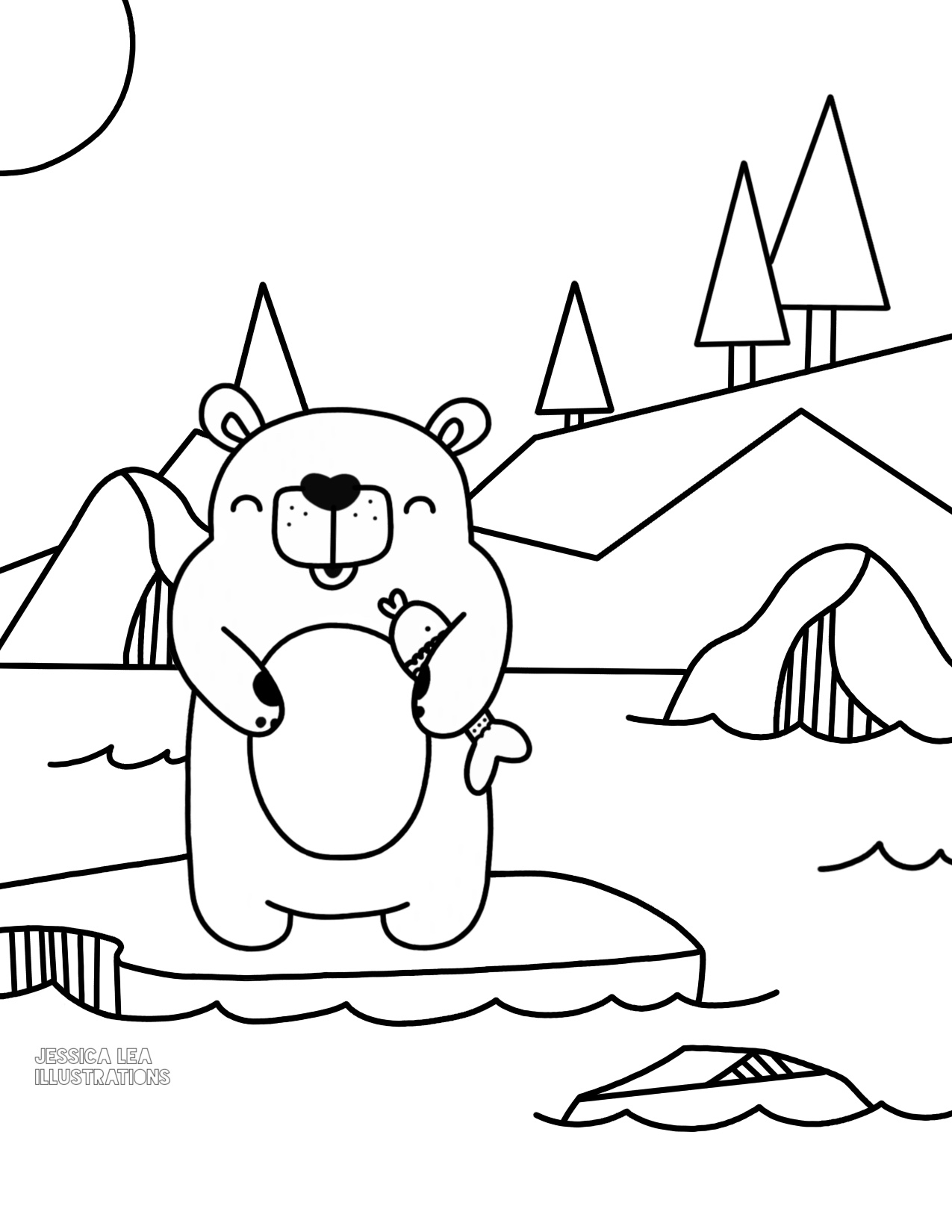 Polar Bear Printable Coloring Pages At GetDrawings Free Download