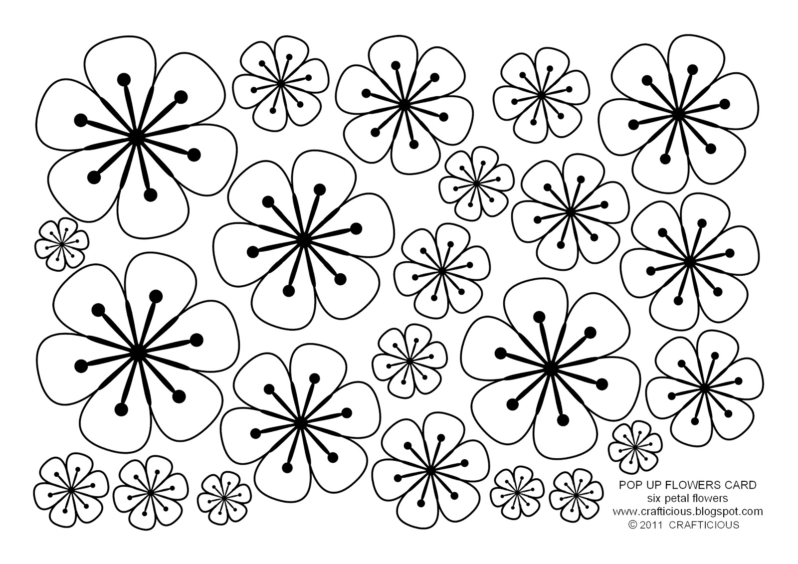 Pop Up Flower Card Template Printable Printable Templates