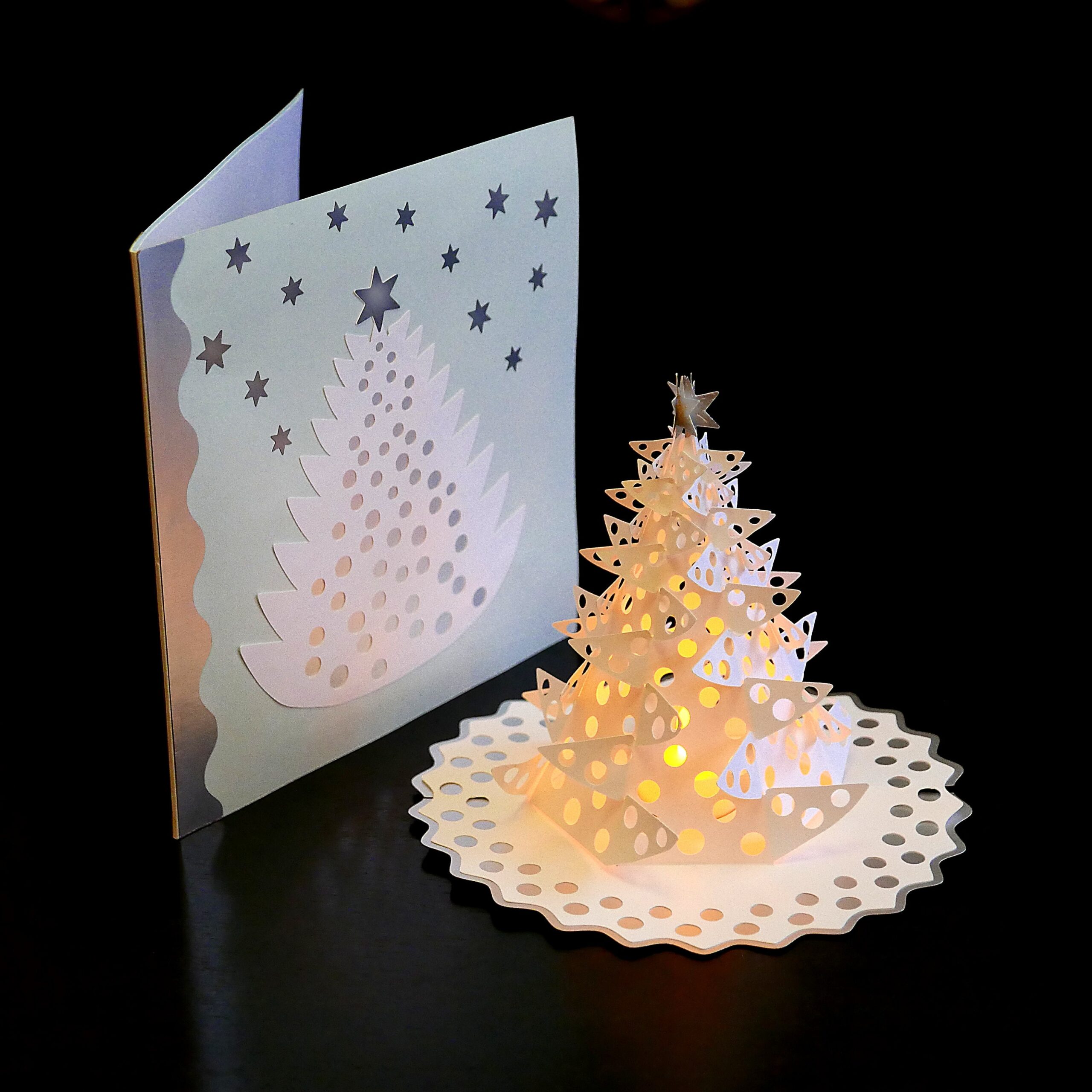 Pop Up Tree Card Template Cardtemplate my id