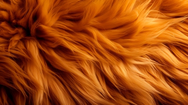 Premium AI Image Natural Lion Fur Texture