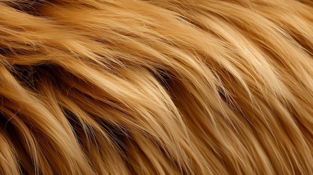 Premium AI Image Natural Lion Fur Texture