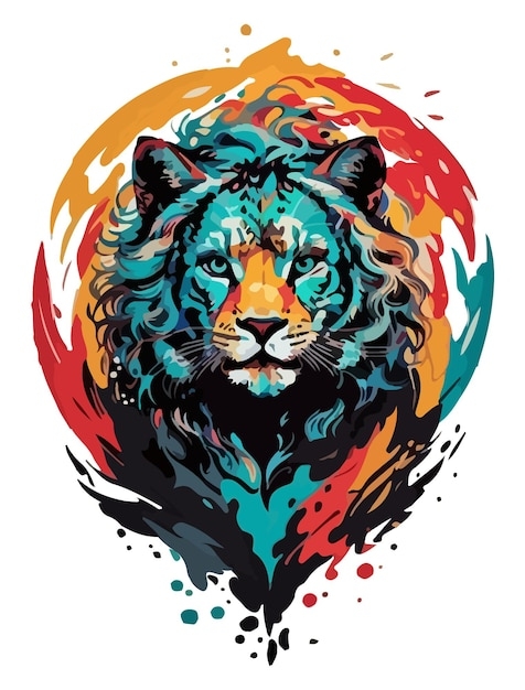 Premium Vector Lion King Of The Colors