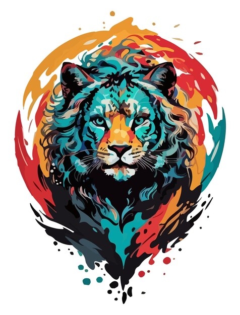 Premium Vector Lion King Of The Colors