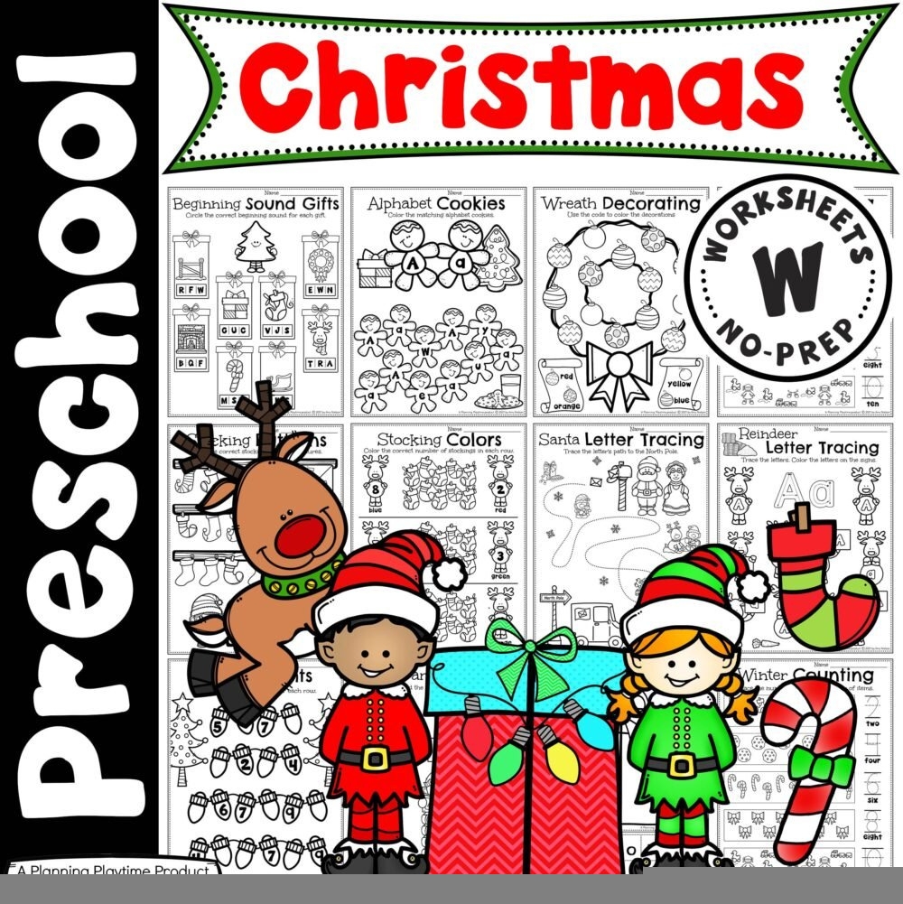 Preschool Christmas Printable Worksheets Printable Worksheets