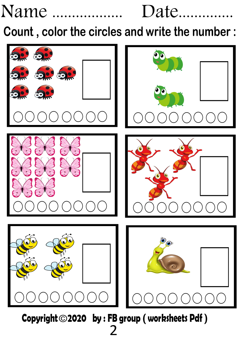number recognition activities for preschool printable
