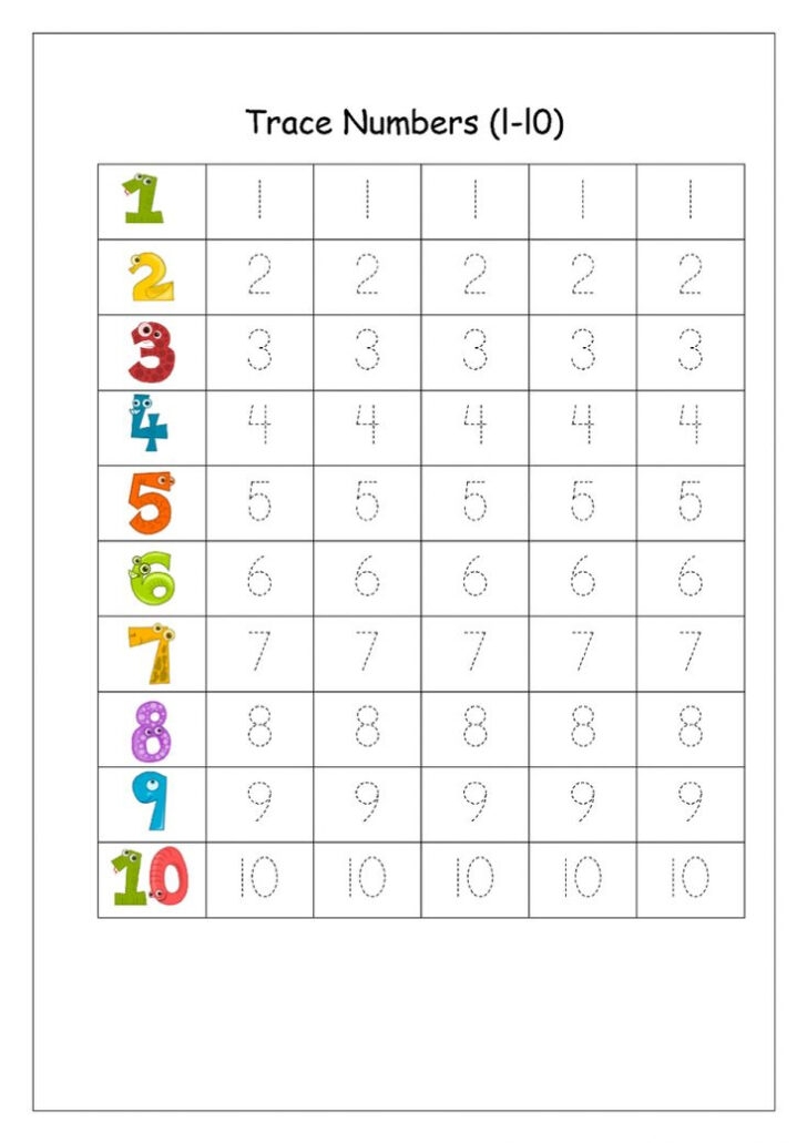 Preschool Number Tracing Worksheets Pdf Writing Worksheets