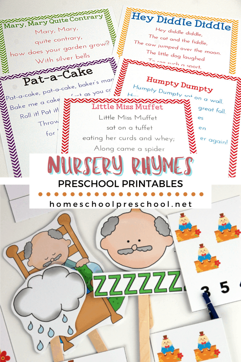 Preschool Nursery Rhymes Pack Featuring 10 Rhymes 