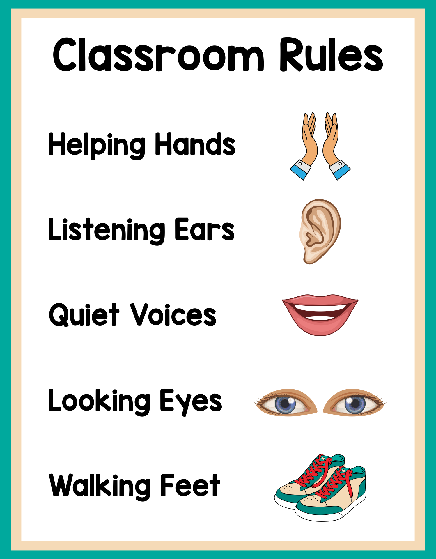 Preschool Printables Classroom Rules Preschool Printables Manners 