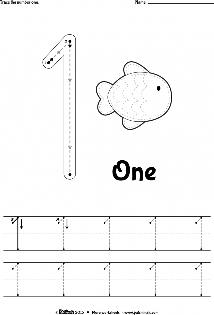 numbers trace worksheet