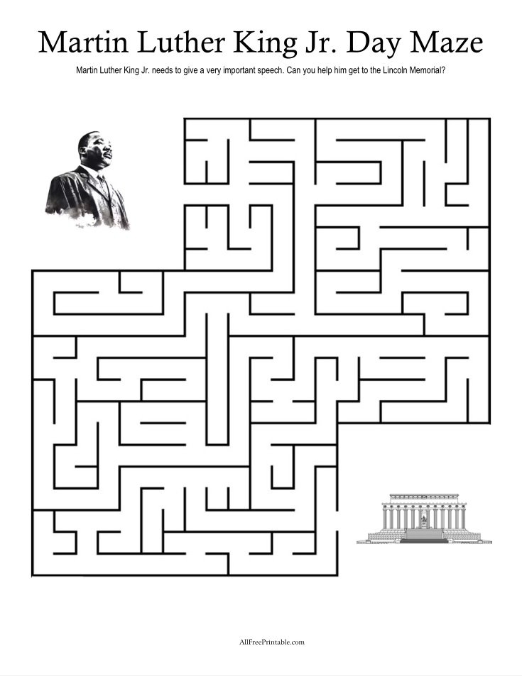 Print Martin Luther King Jr Trivia Free Printable