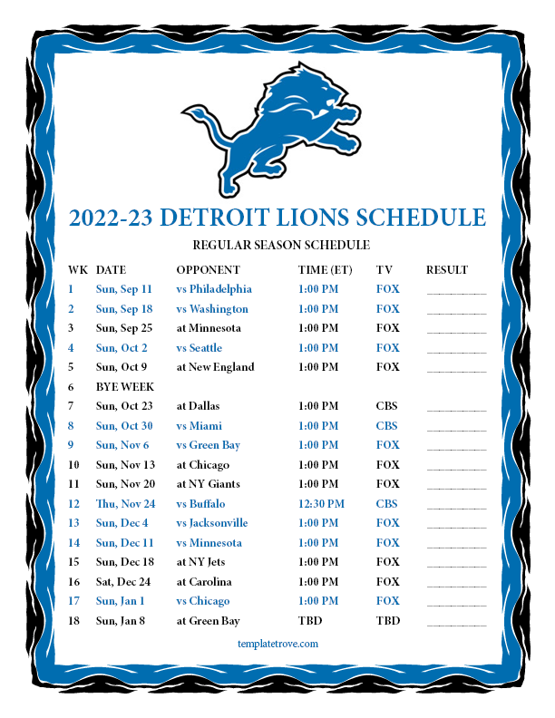 detroit lions roster 2024 with pictures printable