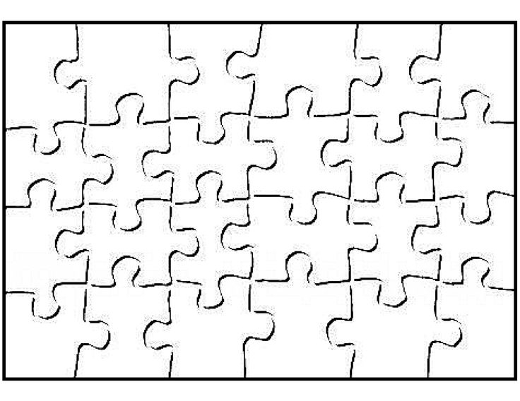 Printable 30 Piece Puzzle Template Img Abbey