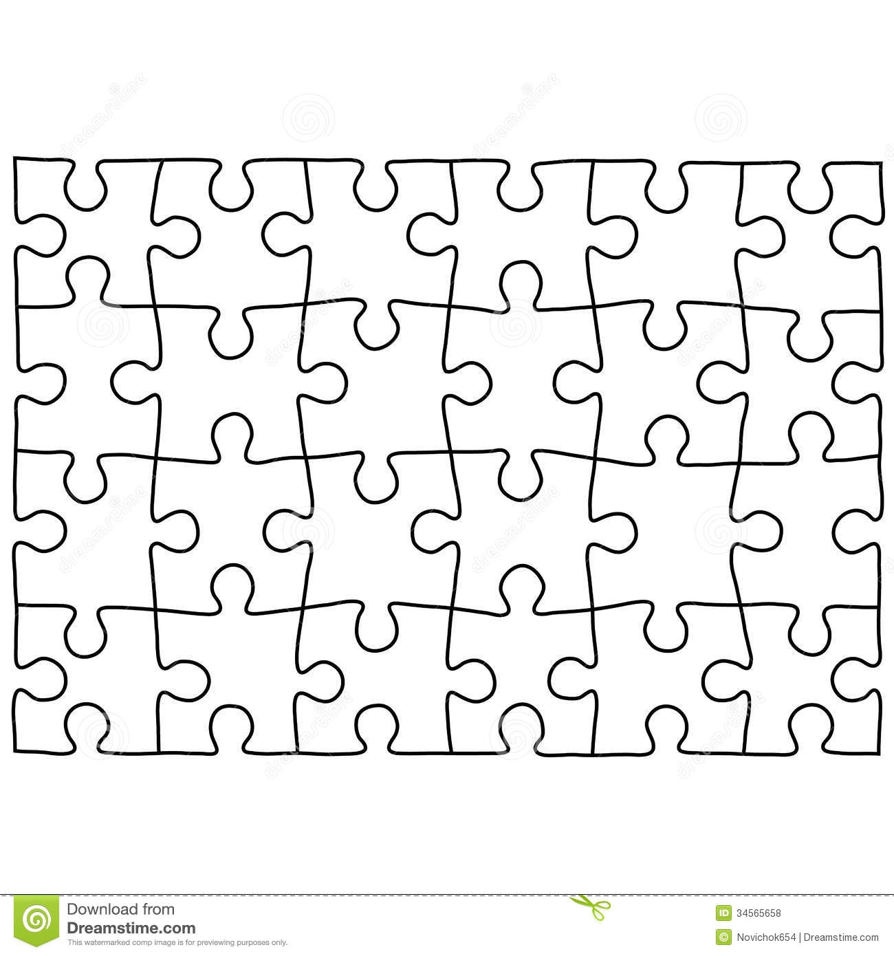 Printable 30 Piece Puzzle Template Img Abbey