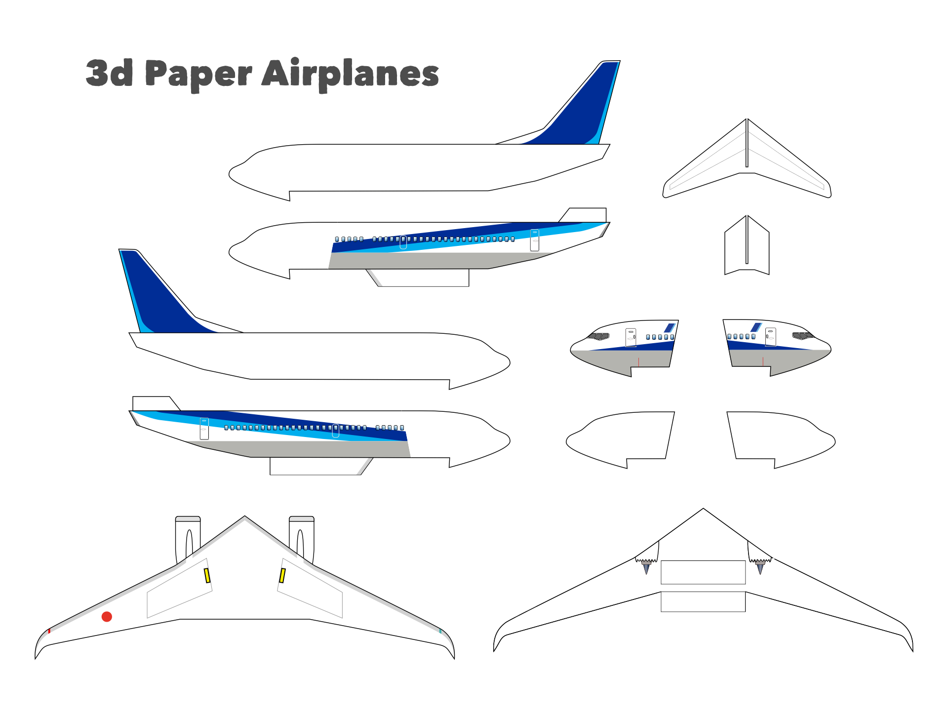 airplane printable pictures