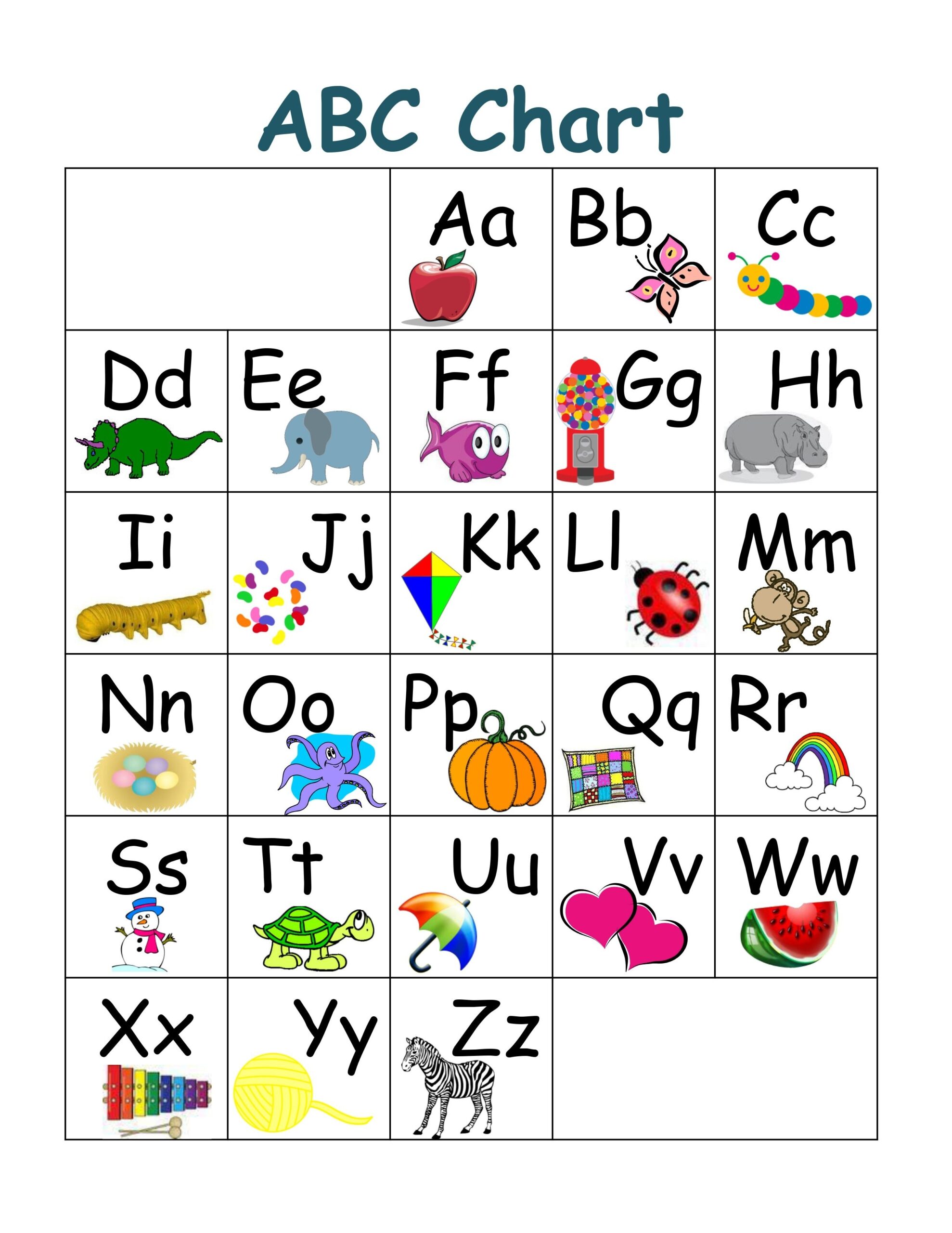 abc activities printable