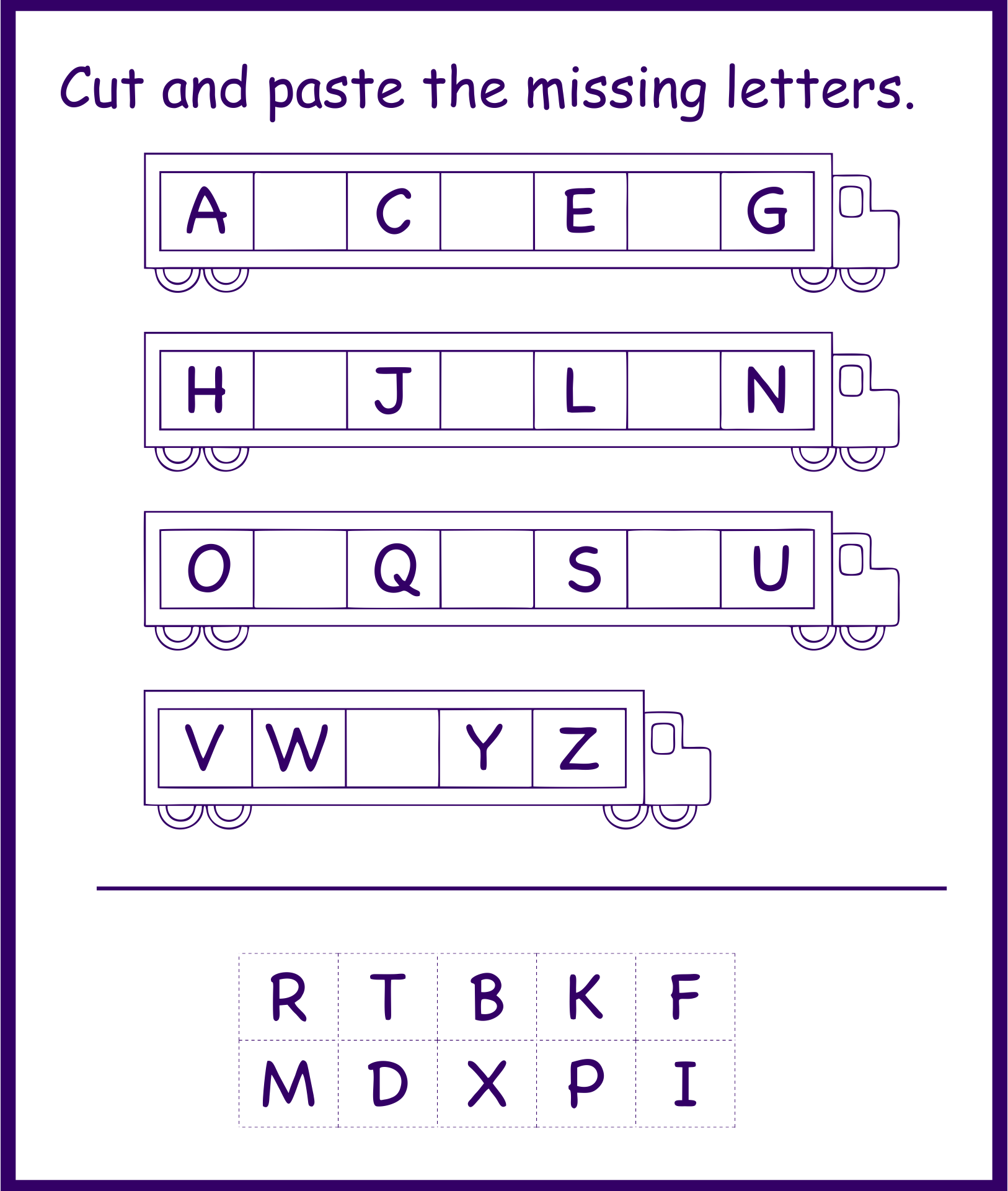 abc printables with pictures
