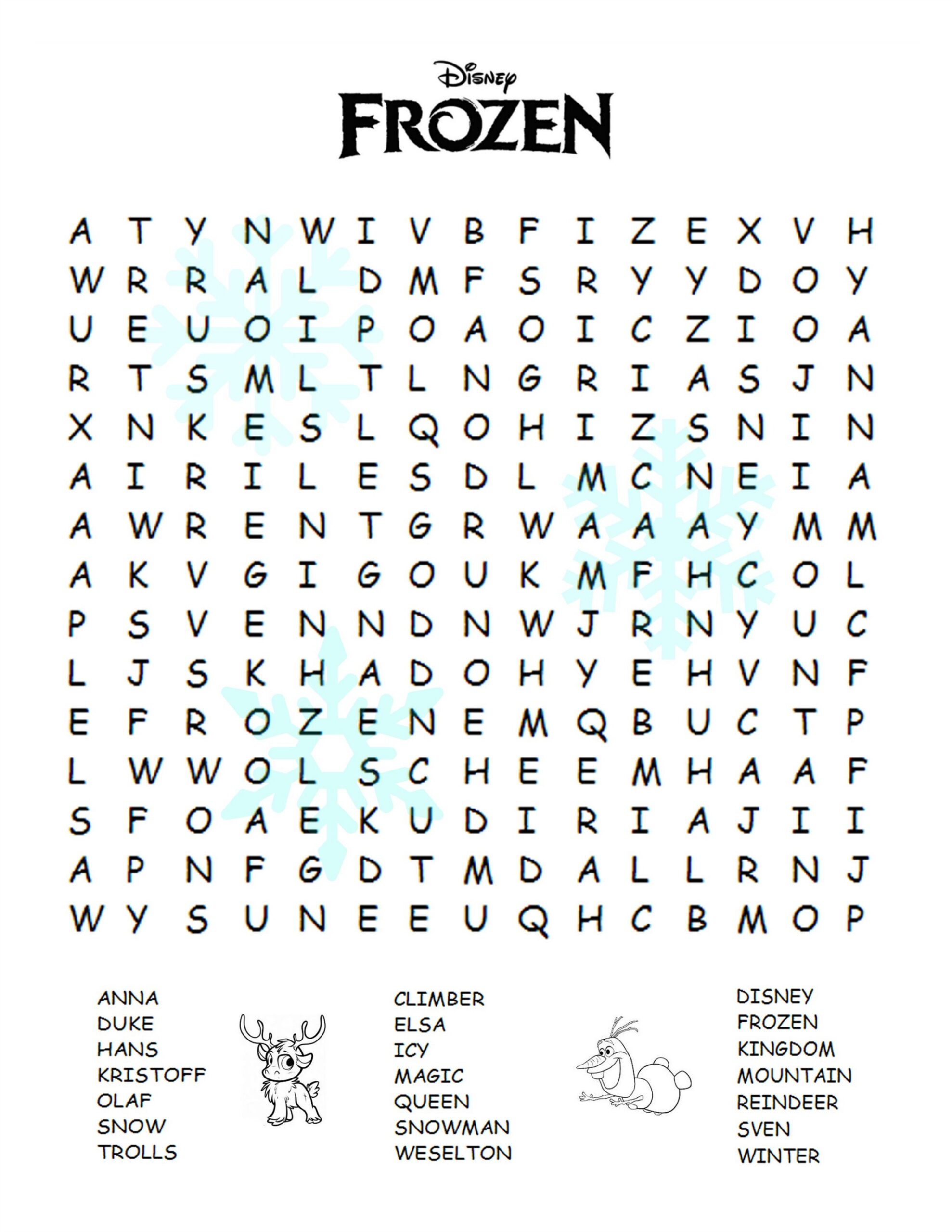 Printable Activities For 6 Year Olds