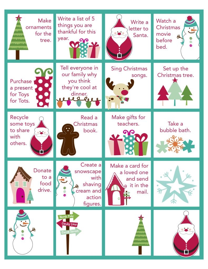 advent activities printable