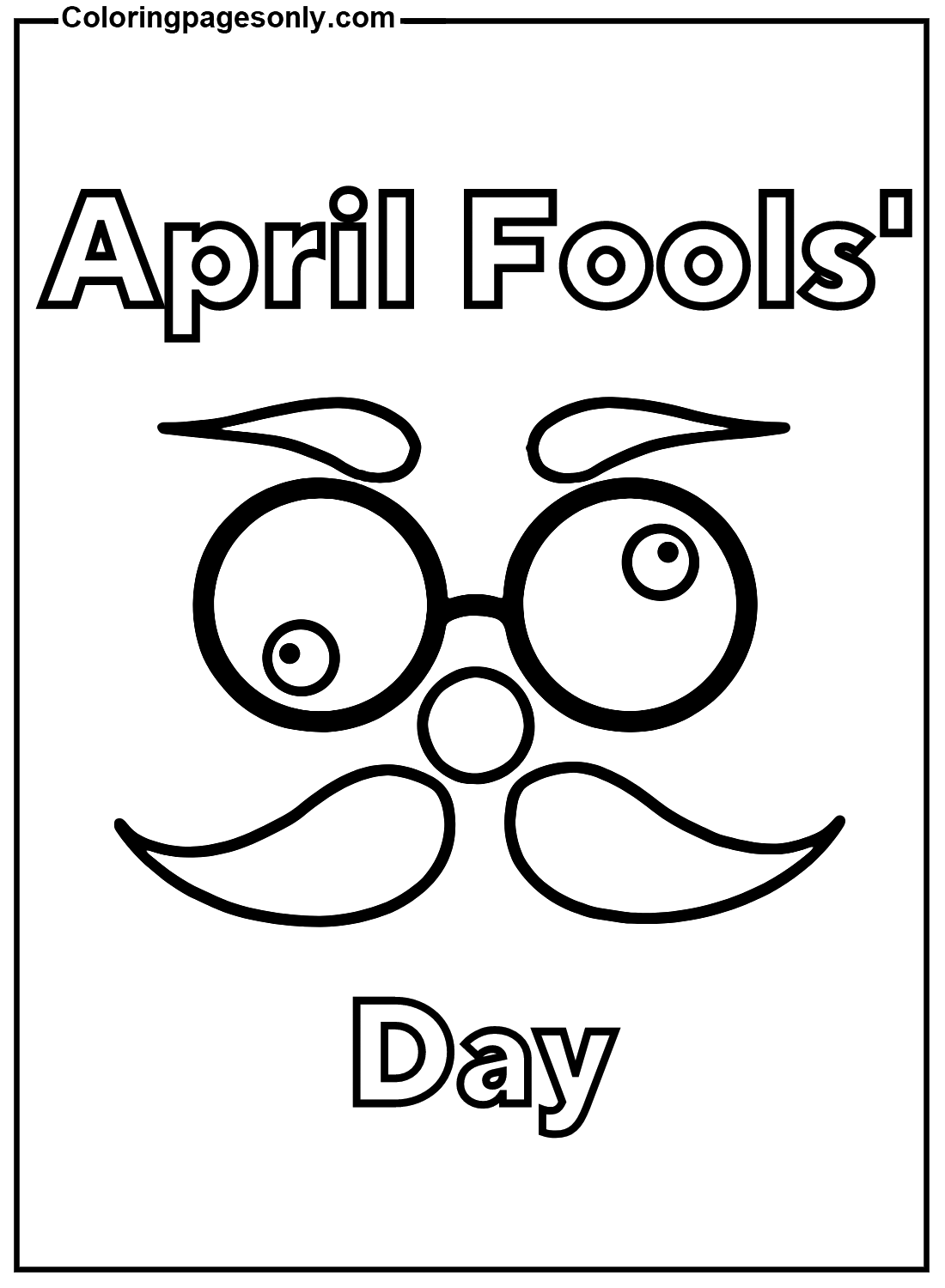 Printable April Fools 39 Day Coloring Page Free Printable Coloring Pages