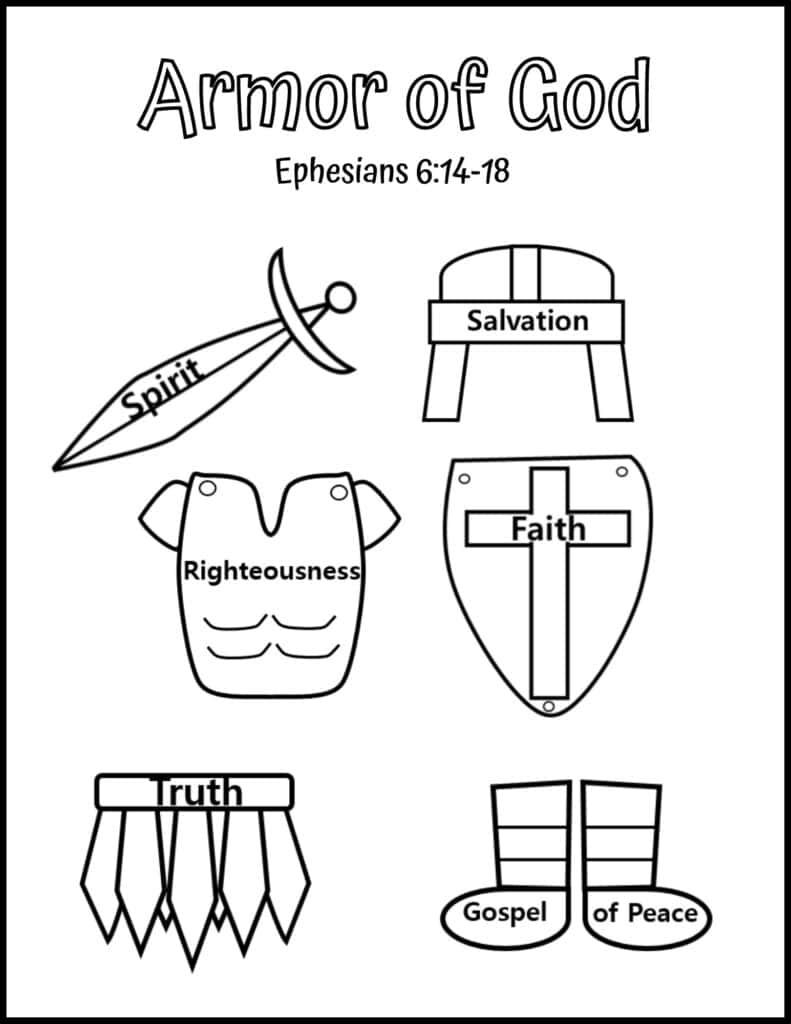 Printable Armor Of God Activities For Kids Bible Activities For Kids