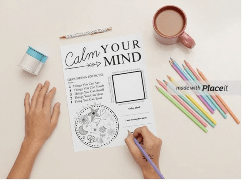 mental health printable art therapy activities pdf