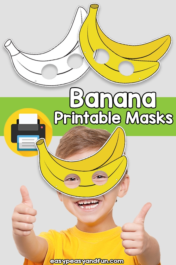 Printable Banana Mask Template Easy Peasy And Fun Membership