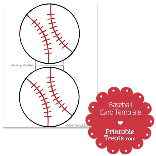 Printable Baseball Card Template Printable Treats