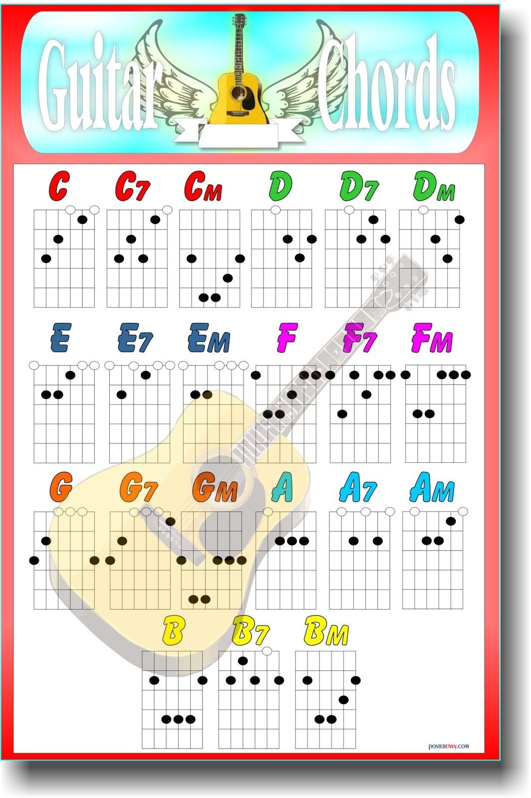 printable guitar pictures to color