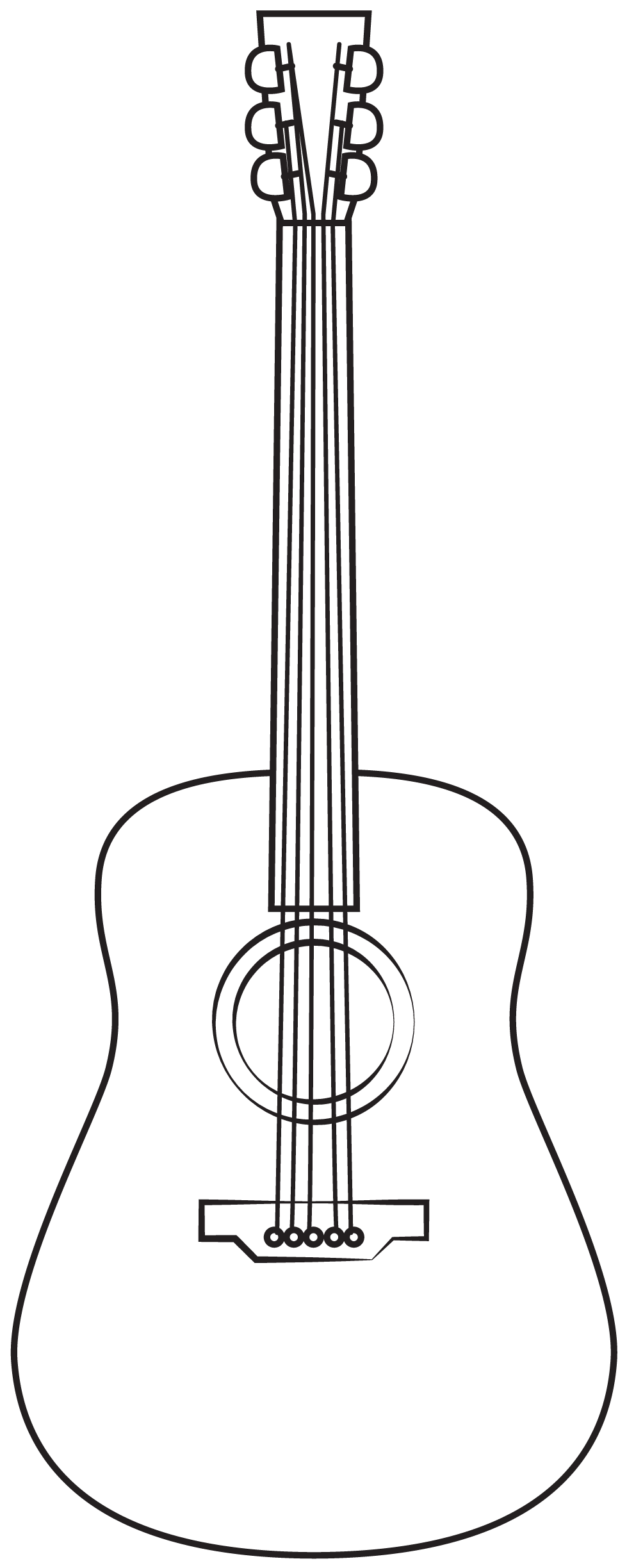 Printable Bass Guitar Template FREE Printable Online