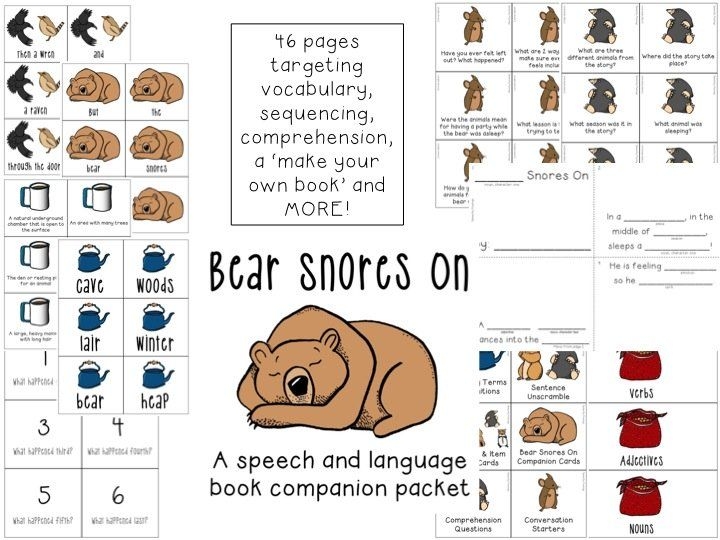 Printable Bear Snores On Activities Printable Word Searches