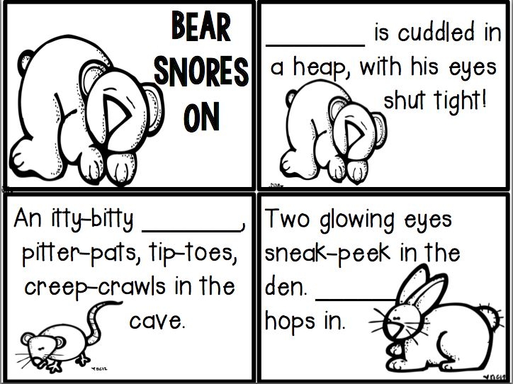 Printable Bear Snores On Activities