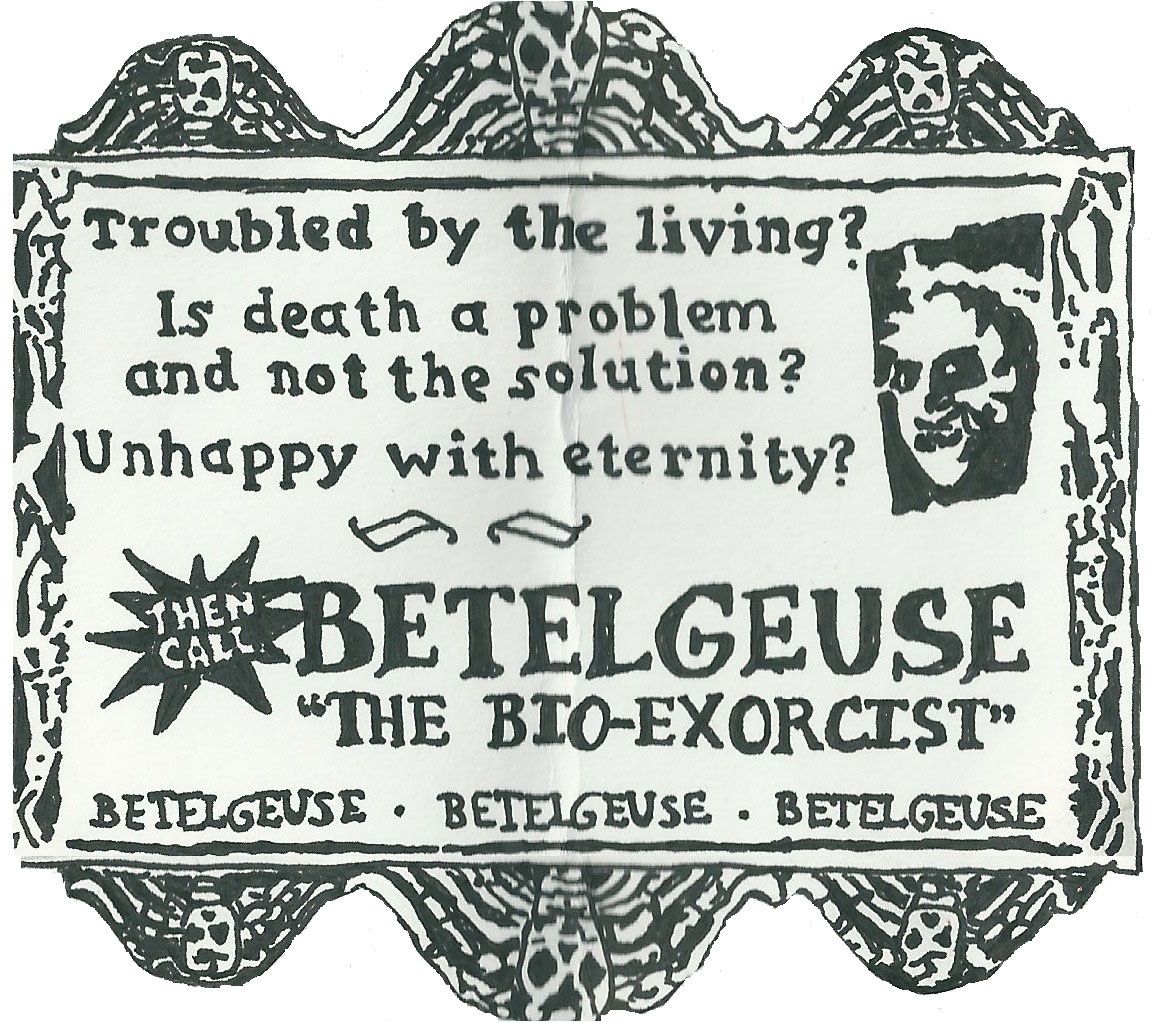 Printable Beetlejuice Flyer