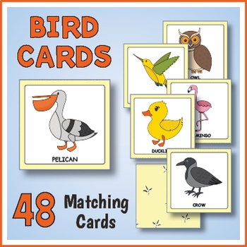 Printable Bird Matching Game By Drag Drop Learning Games TpT
