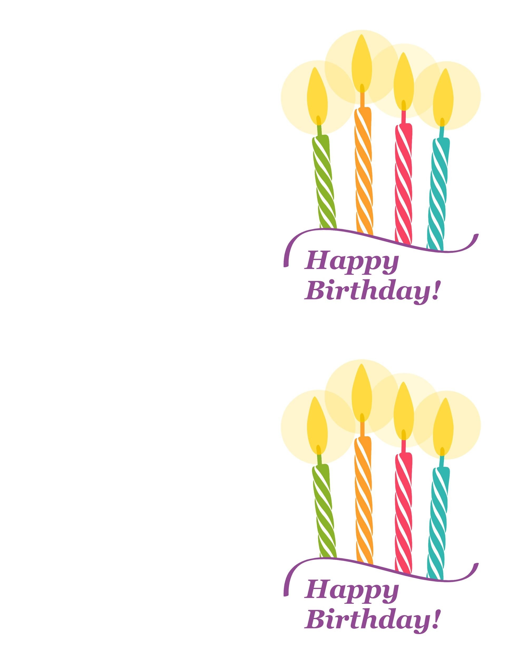 Printable Birthday Card Templates