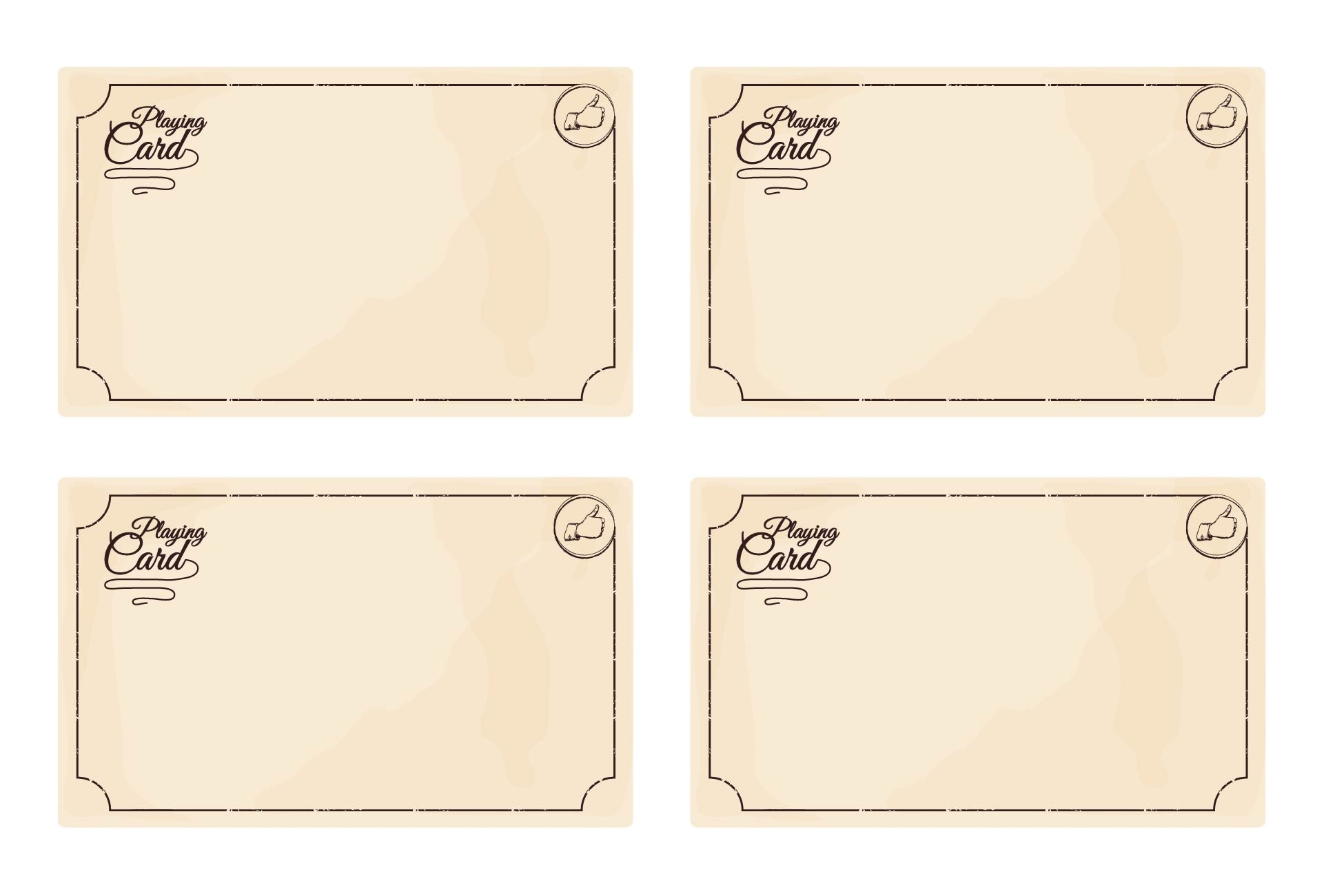 Printable Blank Game Cards
