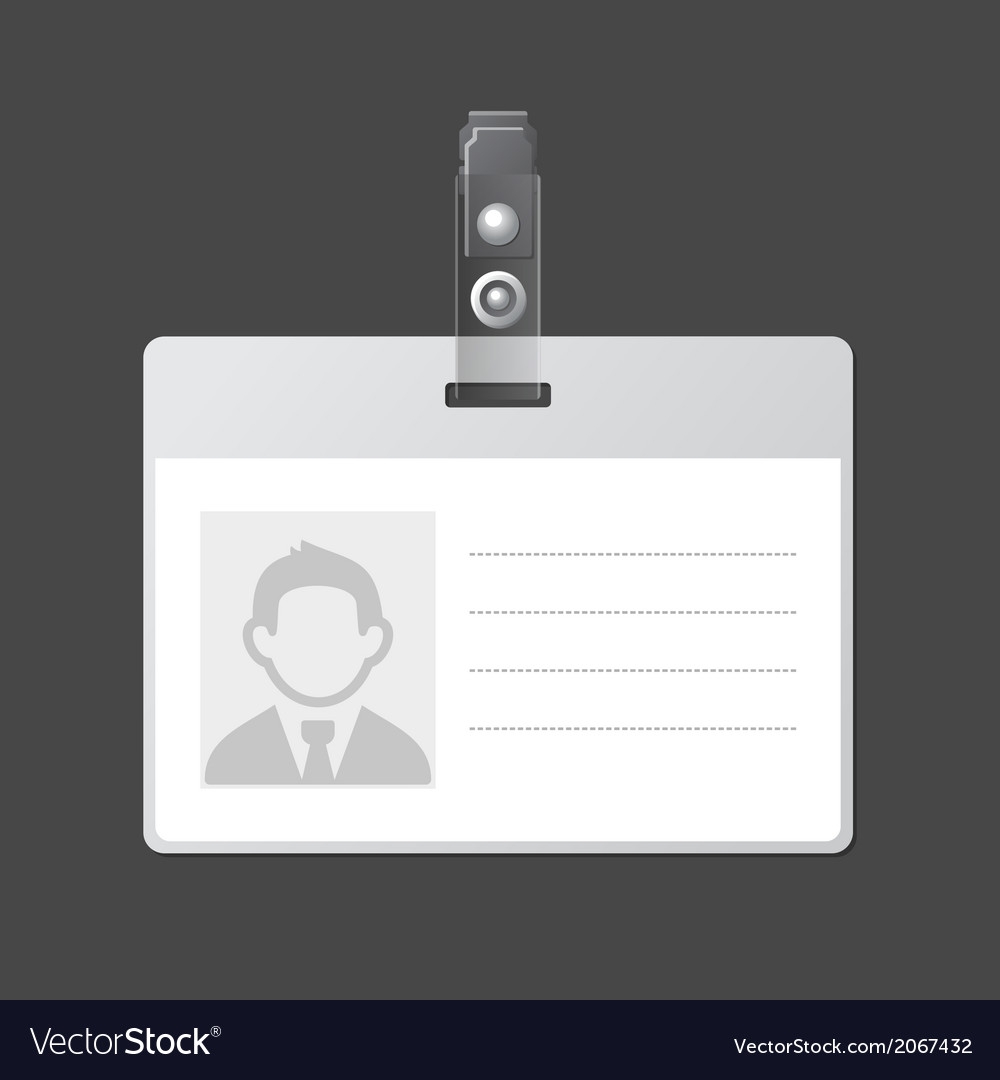 identification card template printable