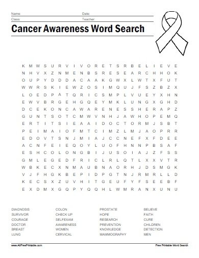Printable Breast Cancer Activities Prntbl concejomunicipaldechinu gov co
