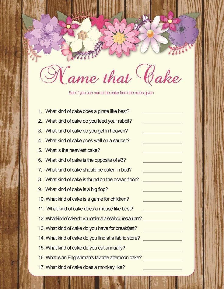 free printable bridal shower games a to z
