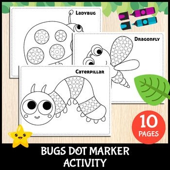Printable Bugs Insects Dot Marker Do A Dot Preschool Activity For 